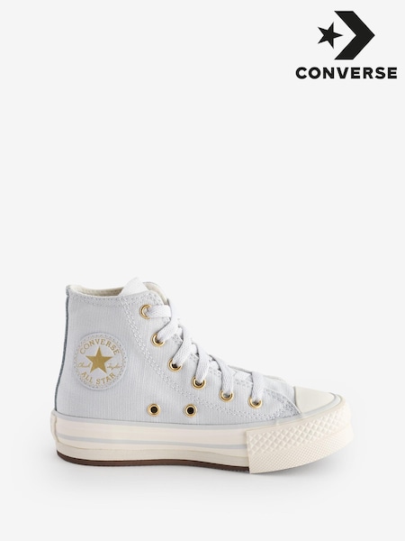 Converse Grey Chuck Taylor EVA Lift Junior Trainers (337217) | €29