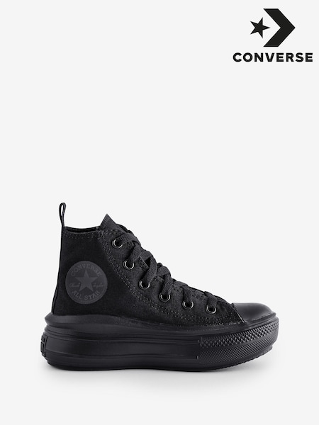 Converse Black Junior Chuck Taylor Move Trainers (337327) | ₪251