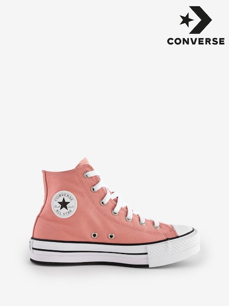 Converse Pink Chuck Taylor Kids All Star EVA Lift Platform Trainers (337349) | €32