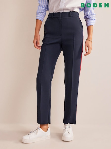 Boden Blue Red Kew Side Stripe Trousers (337570) | €119