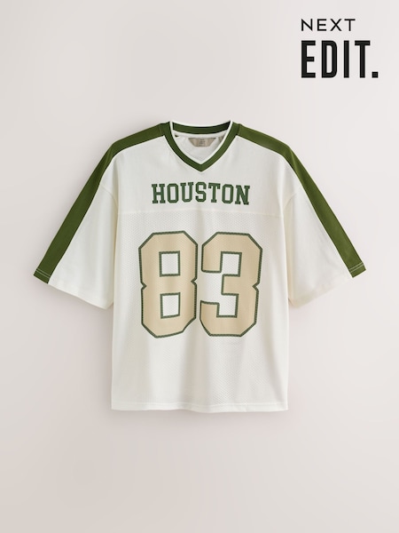 White Houston - Regular Edit American Football T-shirt