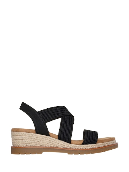 Skechers Black Bobs Desert Chill Sweet Crossing Sandals (338464) | €34