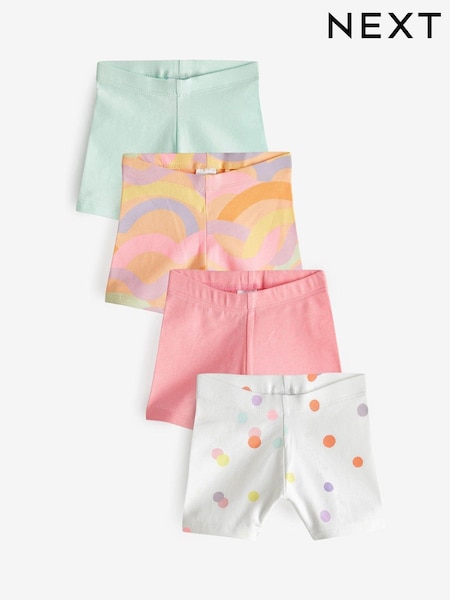 Pink/Regenbogen - Cycle Shorts 4 Pack (3mths-7yrs) (338805) | 7 € - 9 €