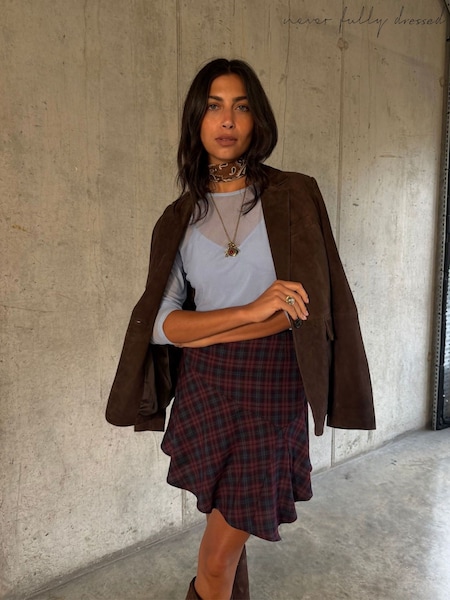 Ruda - Never Fully Dressed languotas asimetrinis mini sijonas