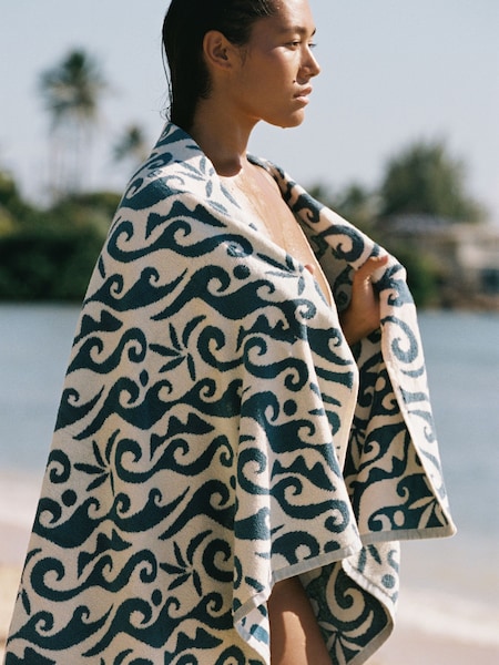 Slowtide Bailey Printed Patterned Artistic Towel