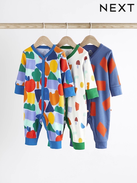 Blauer Regenbogen - Footless Baby Sleepsuits 3 Pack (0mths-3yrs) (340484) | 16 € - 18 €