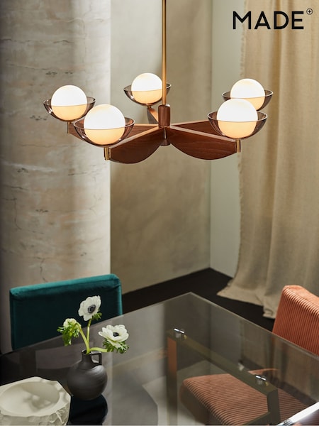 MADE.COM Wood Large Layla Ceiling Light (340515) | €449