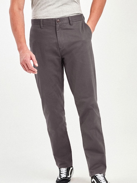 Grey Dark Relaxed Fit Stretch Chinos Trousers (340780) | €28