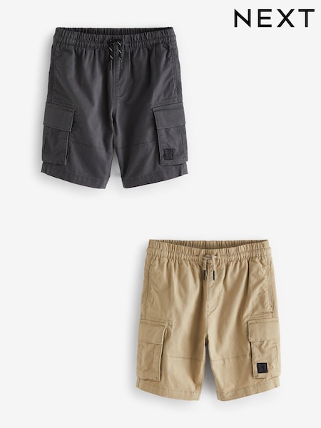 Anthrazit/Steinfarben - Cargo Shorts 2 Pack (3-16yrs) (340938) | 21 € - 30 €