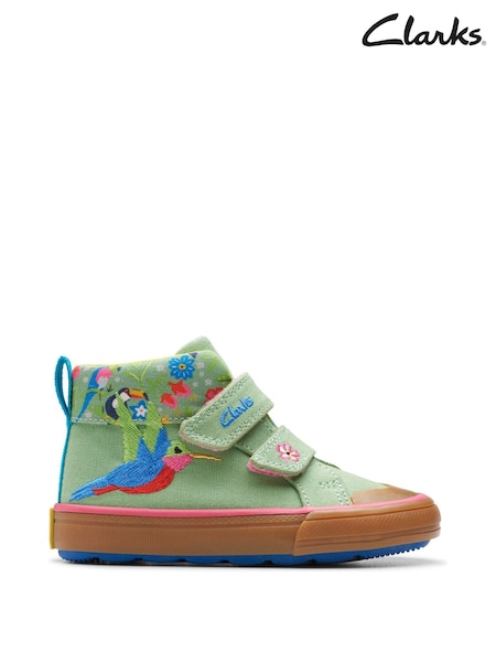 Clarks Green Pale Green Foxing Wing Boots (341050) | €27