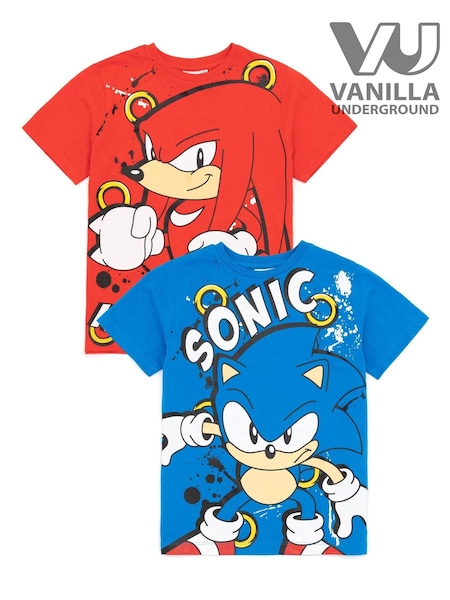 Vanilla Underground Red Sonic 100% Cotton T-Shirts 2 Pack (341146) | 31 €