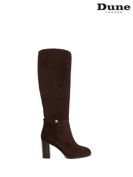 Brown - Dune London Starlling Knee High Boots