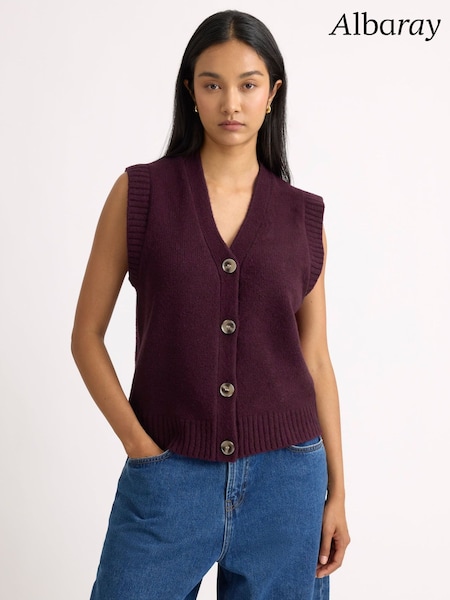 Red - Albaray Cosy Button Tank