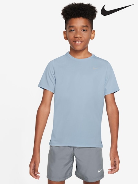 Nike Light Pale Blue Dri-FIT Miler T-Shirt (341879) | €14