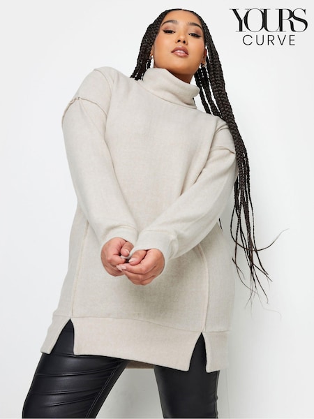 Natur - Yours Curve Soft Touch Turtleneck Sweatshirt (341889) | 19 €