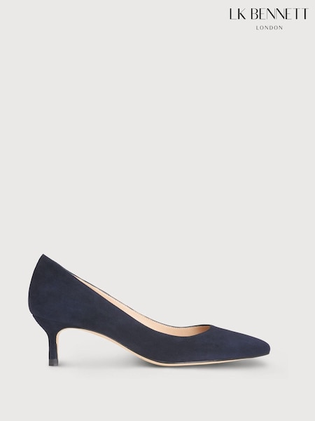 LK Bennett Blue Audrey Suede Court Shoes (342537) | €253
