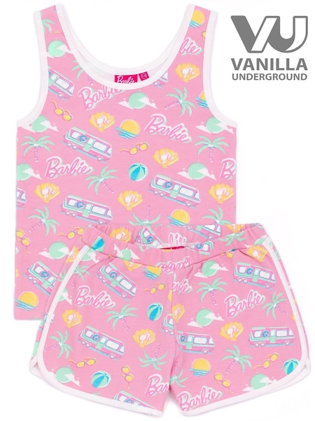 Vanilla Underground Pink Barbie Girls Top & Short 2 Piece Set (342850) | €23