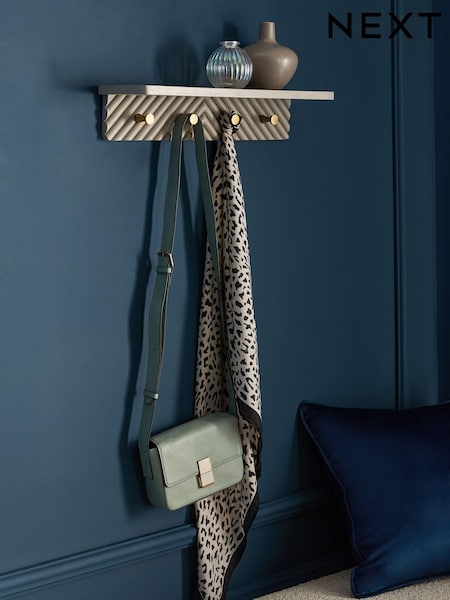 Grey Valencia Wall Shelf and Hooks (343359) | BGN 102 - BGN 161