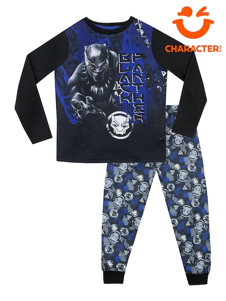 Character Blue Black Panther Marvel Printed Long Sleeve Pyjamas (343733) | €12