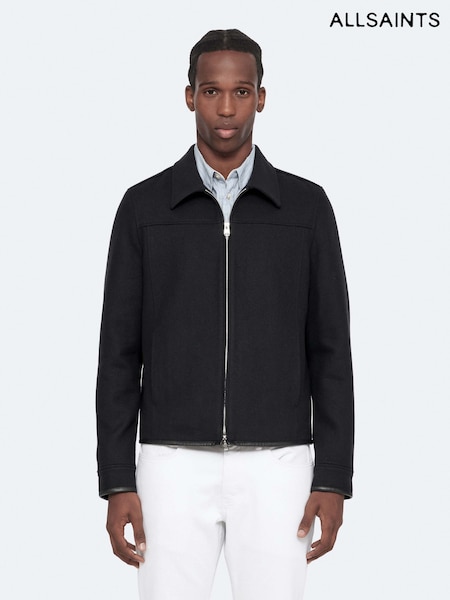 Blue - Regular Allsaints Carlow Jacket