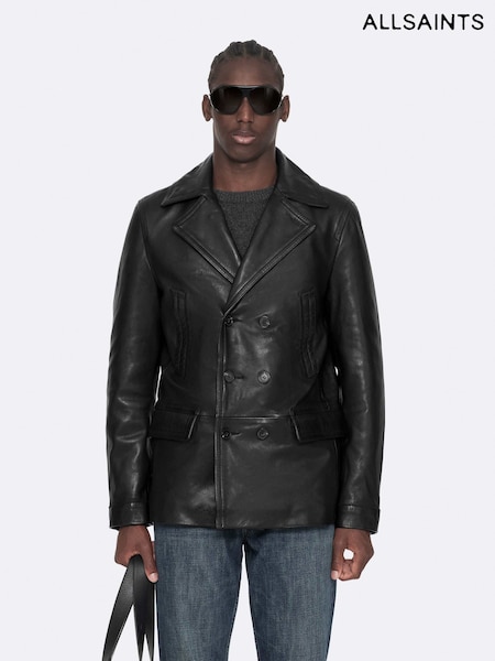 Black - Regular Allsaints Tilson Peacoat Jacket