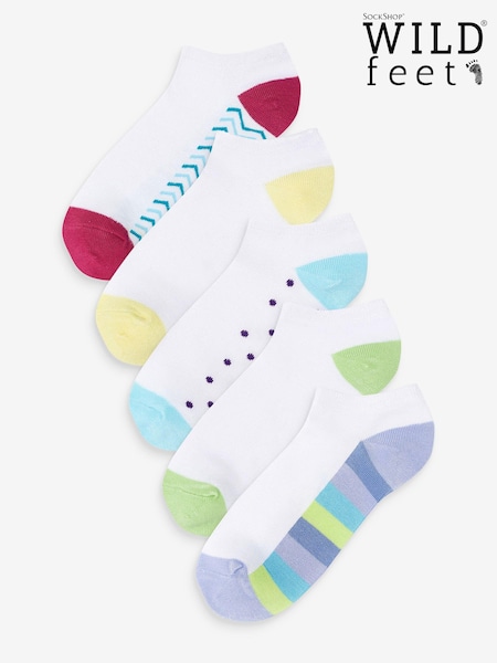 Wild Feet White Low Cut Bamboo Trainer Liners Socks (345417) | €22.50