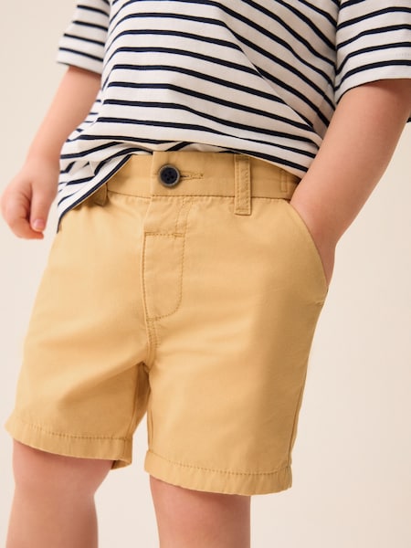 Ochre Yellow 100% Cotton Chinos Shorts (3mths-7yrs) (345493) | €6 - €8