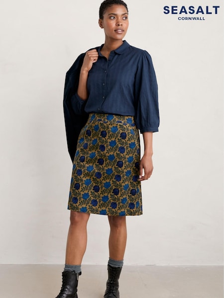 Albastru - Seasalt Cornwall Hope Cottage Organic Cotton Check Blouse (345814) | 269 LEI
