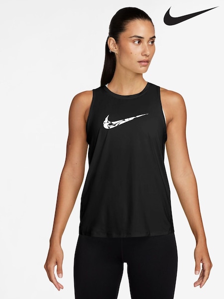 Nike Black One Swoosh Dri-FIT Running Tank Top (346082) | €11