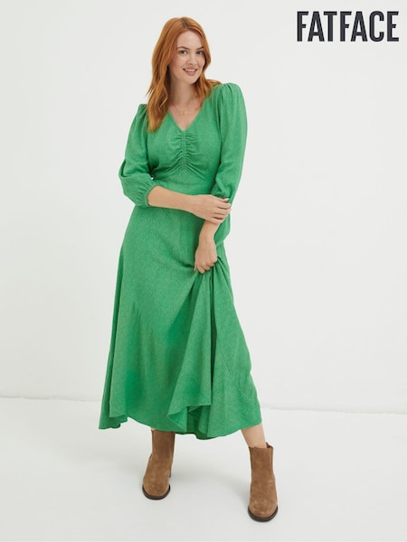 FatFace Green Nate Midi Dress (346278) | €43.50