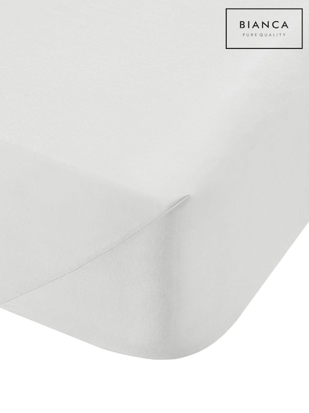 Bianca White 200 Thread Count 100% Cotton Percale Extra Deep Fitted Sheet (346378) | AED99 - AED134