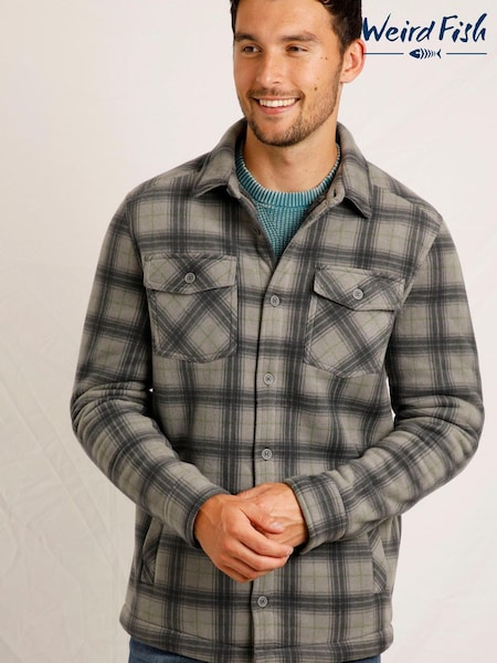 Weird Fish Tyburn Check Fleece Shacket (346740) | €54
