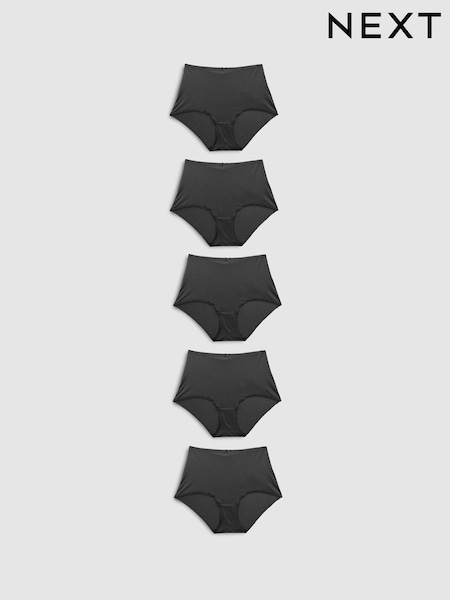 Black Full Brief Microfibre Knickers 5 Pack (346786) | €22.50