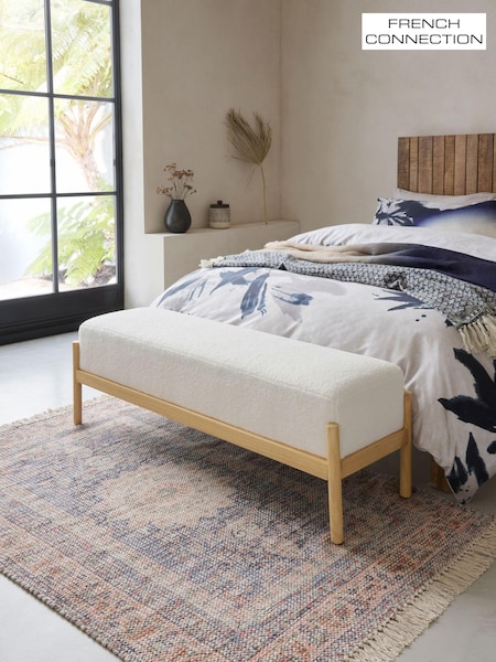 French Connection Cream Kari Teddy Boucle Bench (347454) | €410