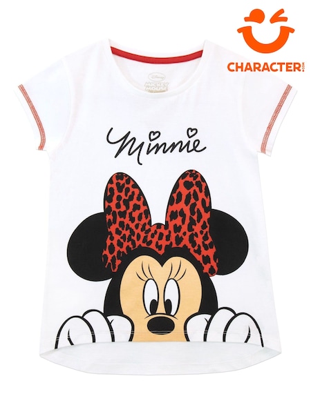 Character White Disney Minnie Mouse 100% Cotton T-Shirt (349525) | 64 QAR