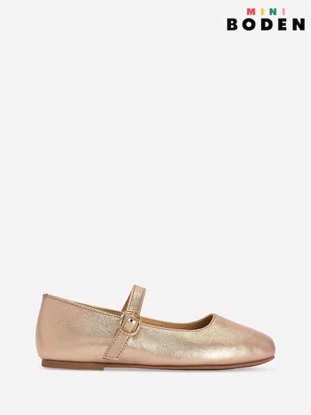 Gold - Boden Square Toe Mary Janes Shoes