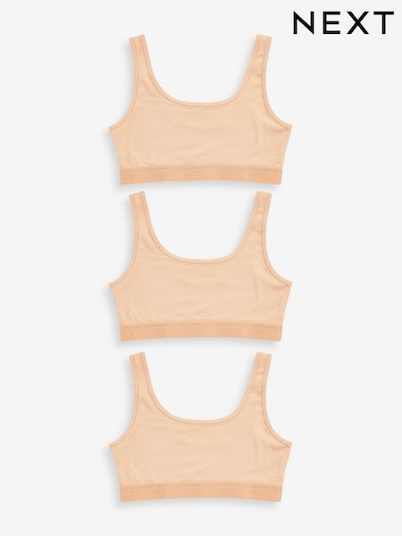 Кремовый Vanilla - Crop Tops 3 Pack (5-16yrs) (350853) | €8 - €11