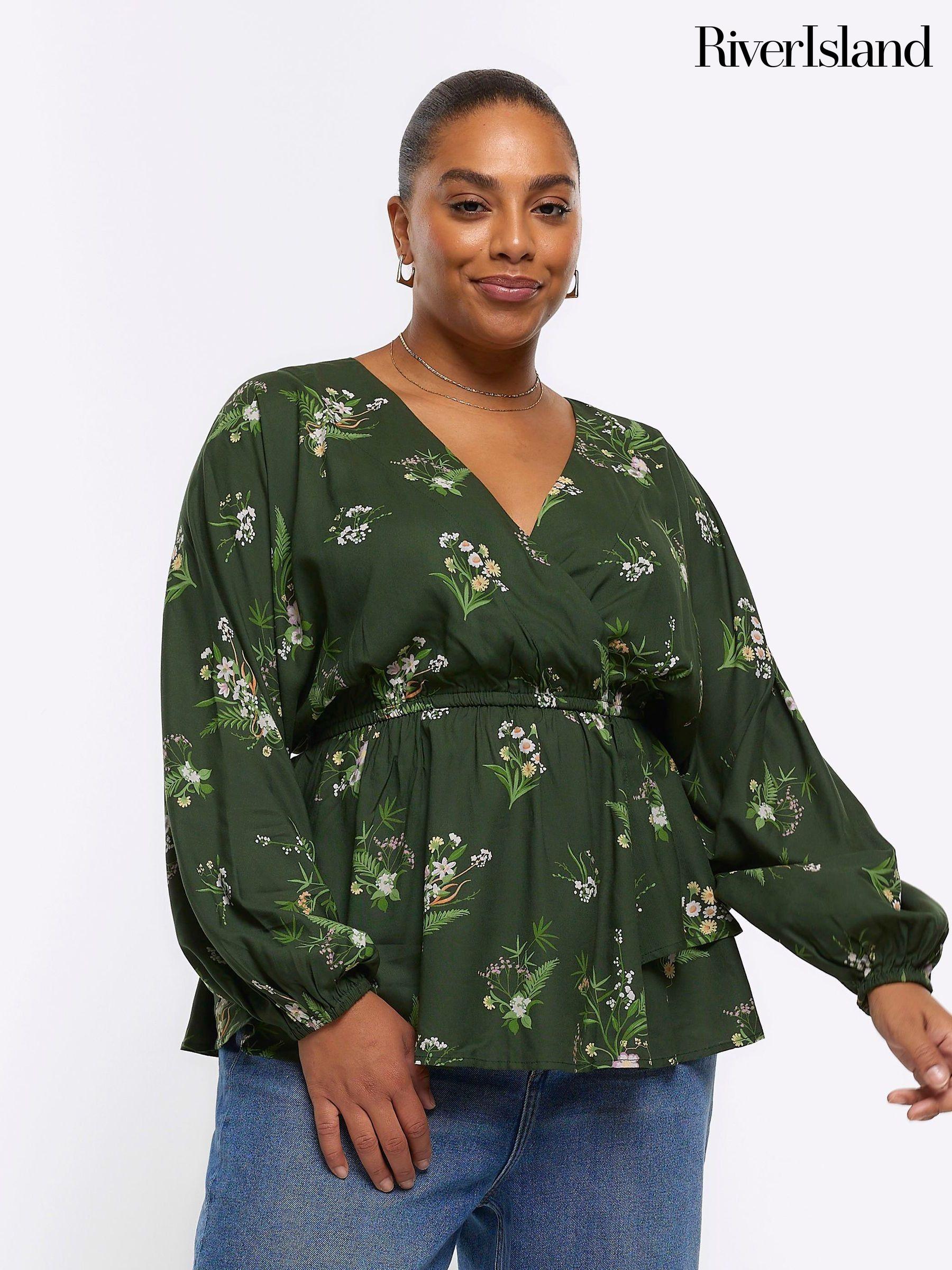 River island plus size tops sales