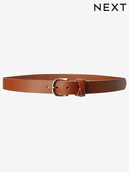 Chocolate Brown Leather Jeans Belt (351306) | €13