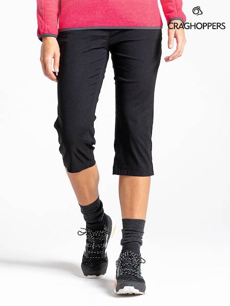 Craghoppers Kiwi Pro II Crop Black Trousers (351502) | €70