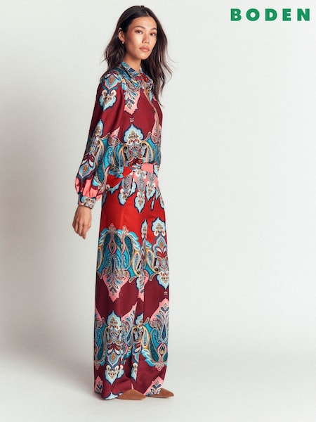 Red - Boden Belgravia Occasion Trousers