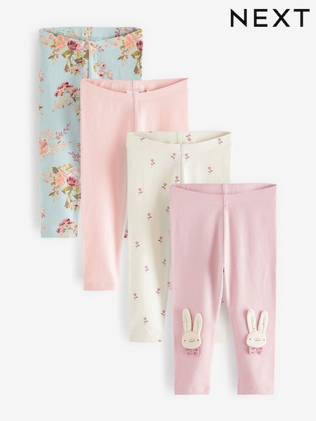Roza z zajčkom - Leggings 4 Pack (3mths-7yrs) (351857) | € 16 - € 19