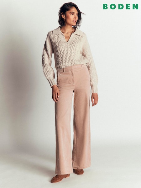 Cream - Boden Belgravia Cord Trousers