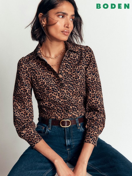 Brown - Boden Sky Cord Shirt