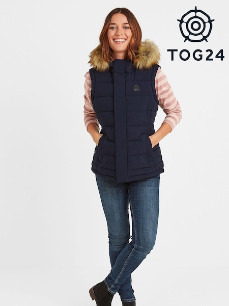 Albastru - Tog 24 Gilet izolat cu capac (352151) | 211 LEI