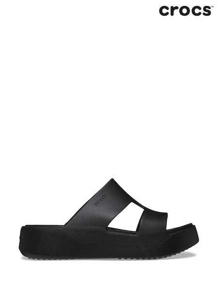 Crocs Black Getaway Platform H-Strap Sandals (352513) | $79