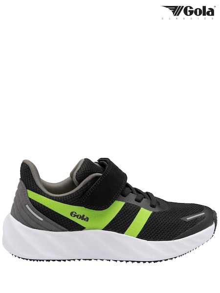 Gola Black Veris EL Mesh Lace-Up Kids Training Trainers (352533) | AED131
