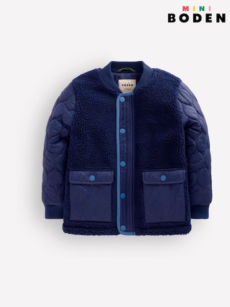 Blue - Boden Borg Bomber Jacket
