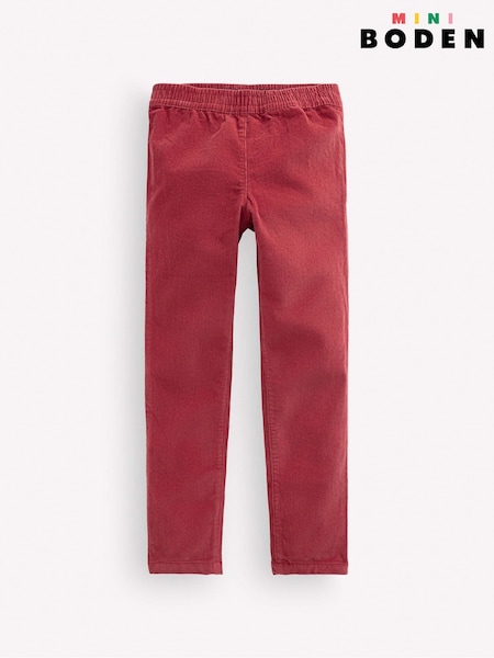 Red - Boden Cord Leggings
