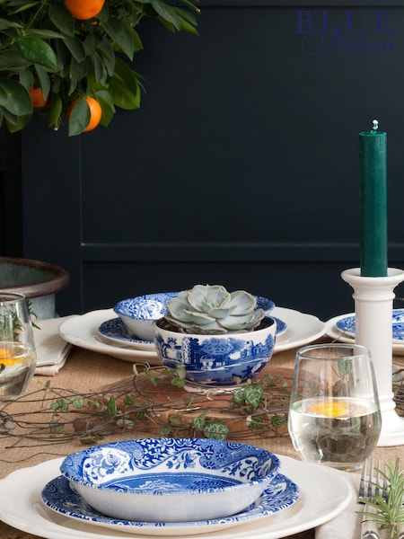 Set of 4 Blue Spode Italian Pasta Bowls (353571) | €100